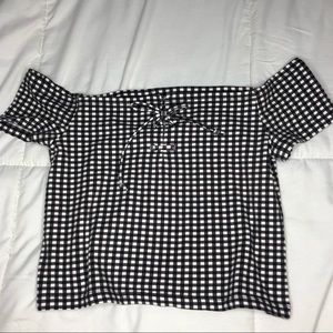 Off the shoulder crop too